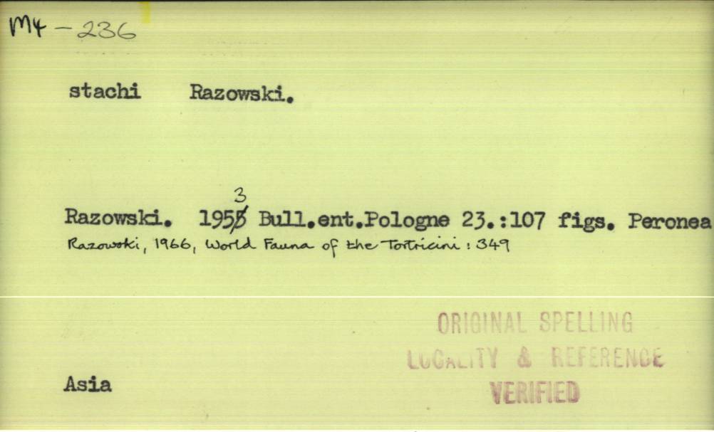 front of card